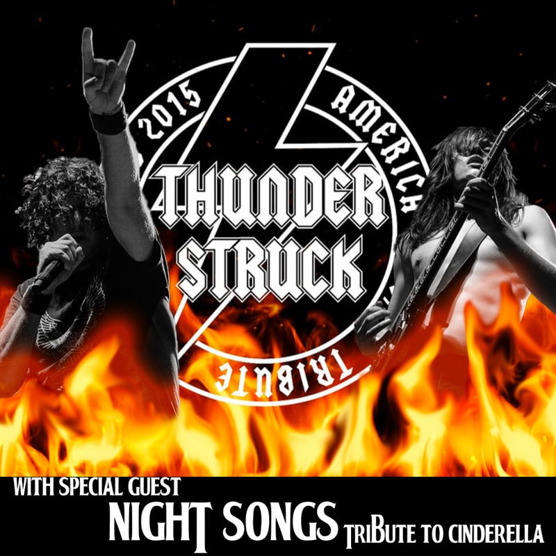 Thunderstruck, a tribute to AC/DC, will perform at the Arcada Theatre in downtown St. Charles at 8 p.m. Saturday, March 30, 2024.