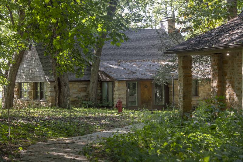 Buildings on the Lorado Taft Campus sit empty Thursday, Sept. 4, 2025, at Lowden State Park in Oregon.