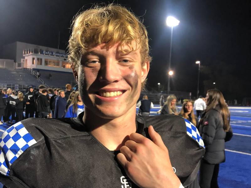 St. Francis quarterback Brady Palmer