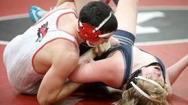 Liam Fenoglio, Donncha Souza pins highlight Yorkville’s dual meet win over Oswego East