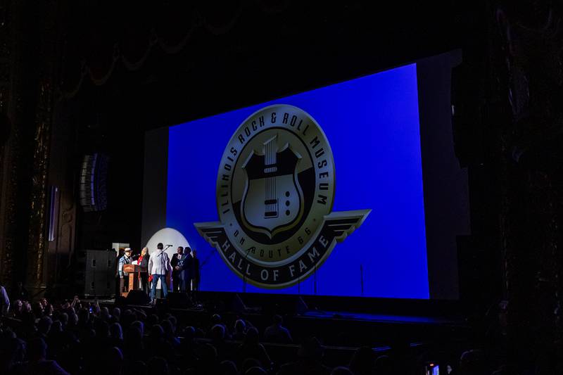 The Illinois Rock & Roll Hall of Fame Induction ceremony takes place at the Rialto Theatre in Joliet on Sept. 14, 2025.