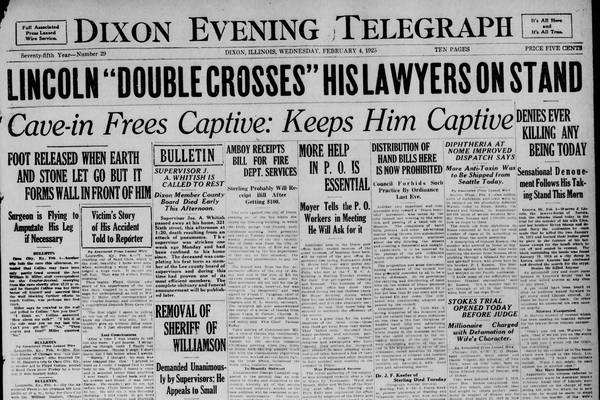 A double cross on the witness stand and more historic covers for February 4