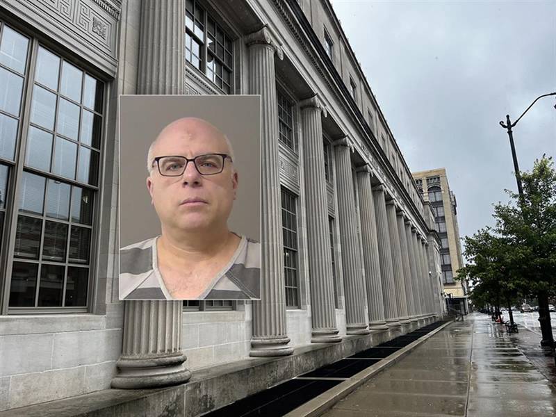 Former Republican state senator and third-party governor candidate Sam McCann is pictured in a February mug shot. He was sentenced to 42 months in prison Tuesday after pleading guilty to misusing campaign funds