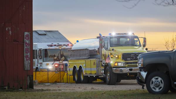 Photos: Shed fire in rural Polo