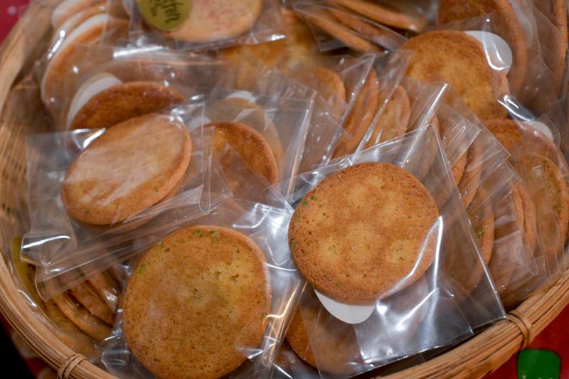 A basket of cookies for the children visiting Santa at the Geneva Visitor Center on Saturday, Dec 20, 2025 in Geneva.