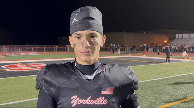 Yorkville senior quarterback Jack Beetham