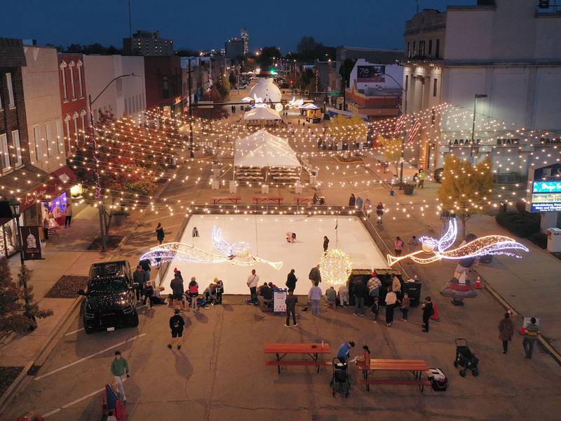 Photos: Inaugural Frosty on First event from above downtown La Salle