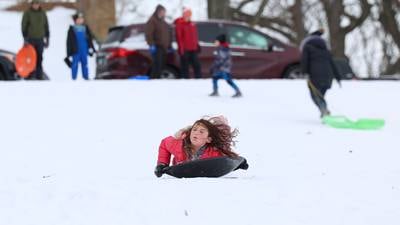 Photos: Snow fun at Helgeson hill