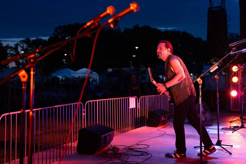 The Anthem Band performs a Styx tribute show at the Bourbonnais Friendship Festival on Thursday, June 26, 2025.
