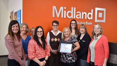 Midland States Bank named May 2023 Streator chamber business of the month