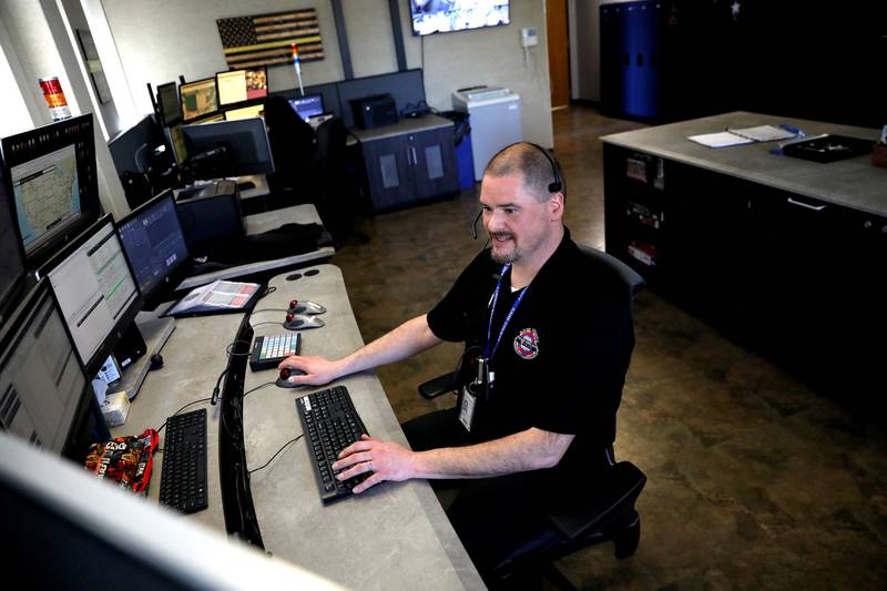 Jim Holden is a dispatcher at Kane County Emergency Communications (KaneComm) in Geneva.