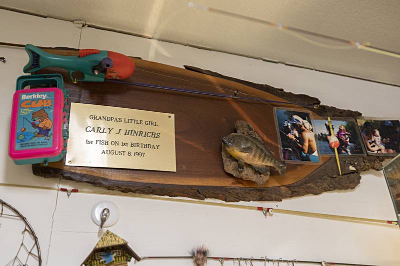 One of Lyle’s favorite displays is of the first fish caught by his granddaughter.