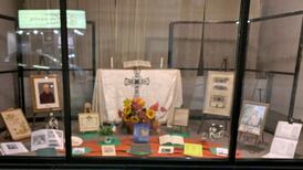 St. Joseph Church artifacts on display at Marshall County Historical Society