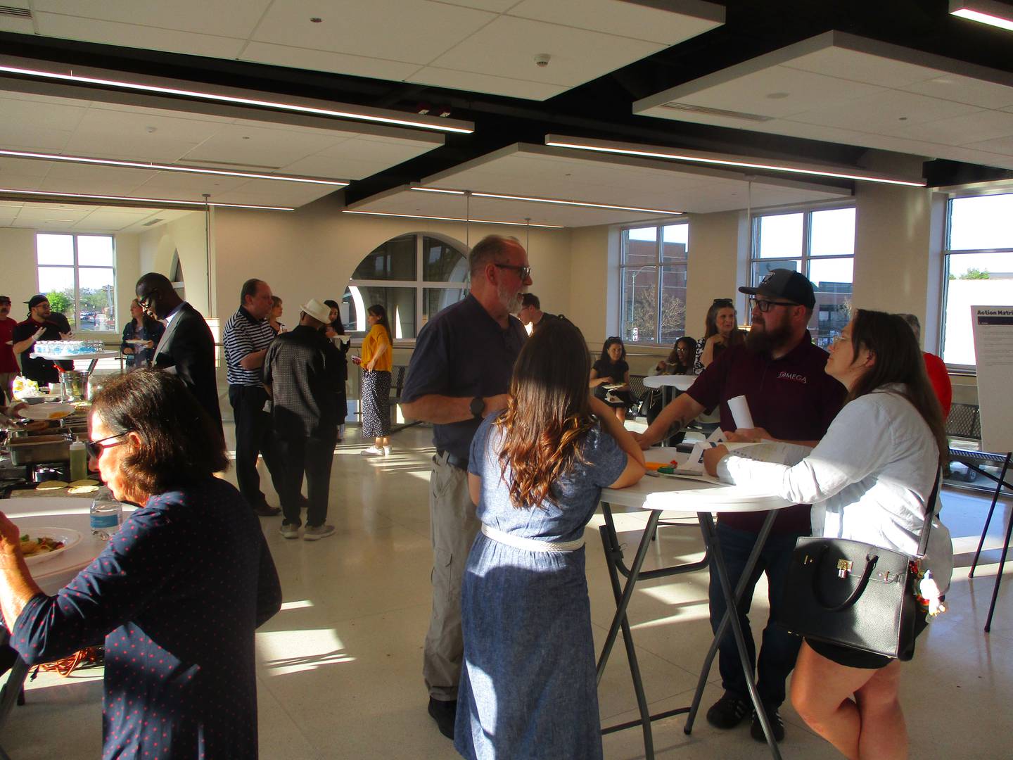 More than 100 people came to the open house held by the city for Joliet on Wednesday to exhibit plans for the Downtown Joliet Equitable Transit Oriented Development Plan. May 14, 2025