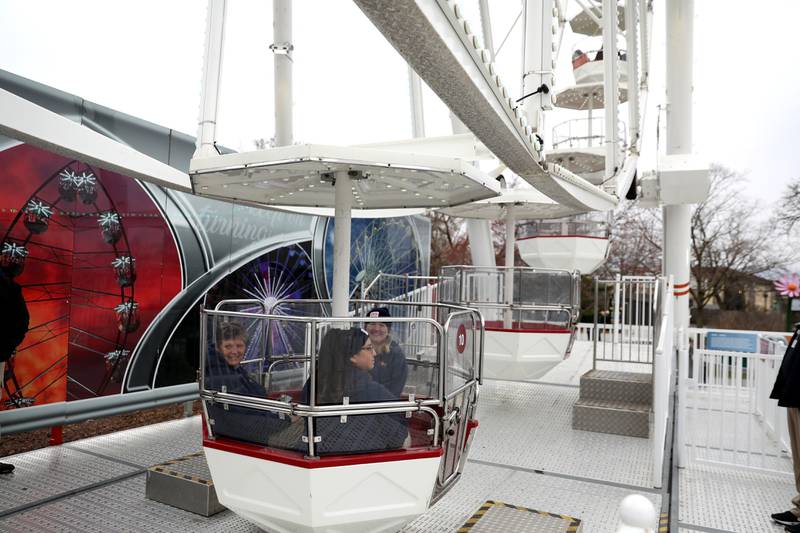 The Brookfield Zoo opened a 110-foot Ferris wheel in honor of the zoo’s 90th anniversary on Friday, March 15, 2024. The Ferris wheel offers guests unique bird’s-eye views of the park’s gardens, animal habitats and Chicago skyline.