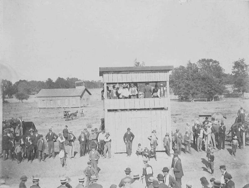 DeKalb Fair Grounds in 1894 before NIU campus was built in that spot.