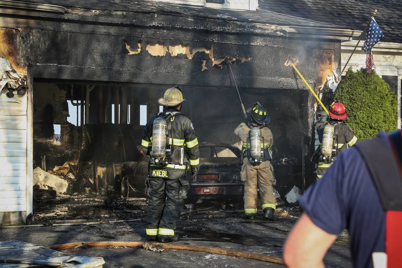 A fire Monday, May 9, 2022, in the 11800 block of Cape Cod Lane in Huntley caused damage to a two-story home.