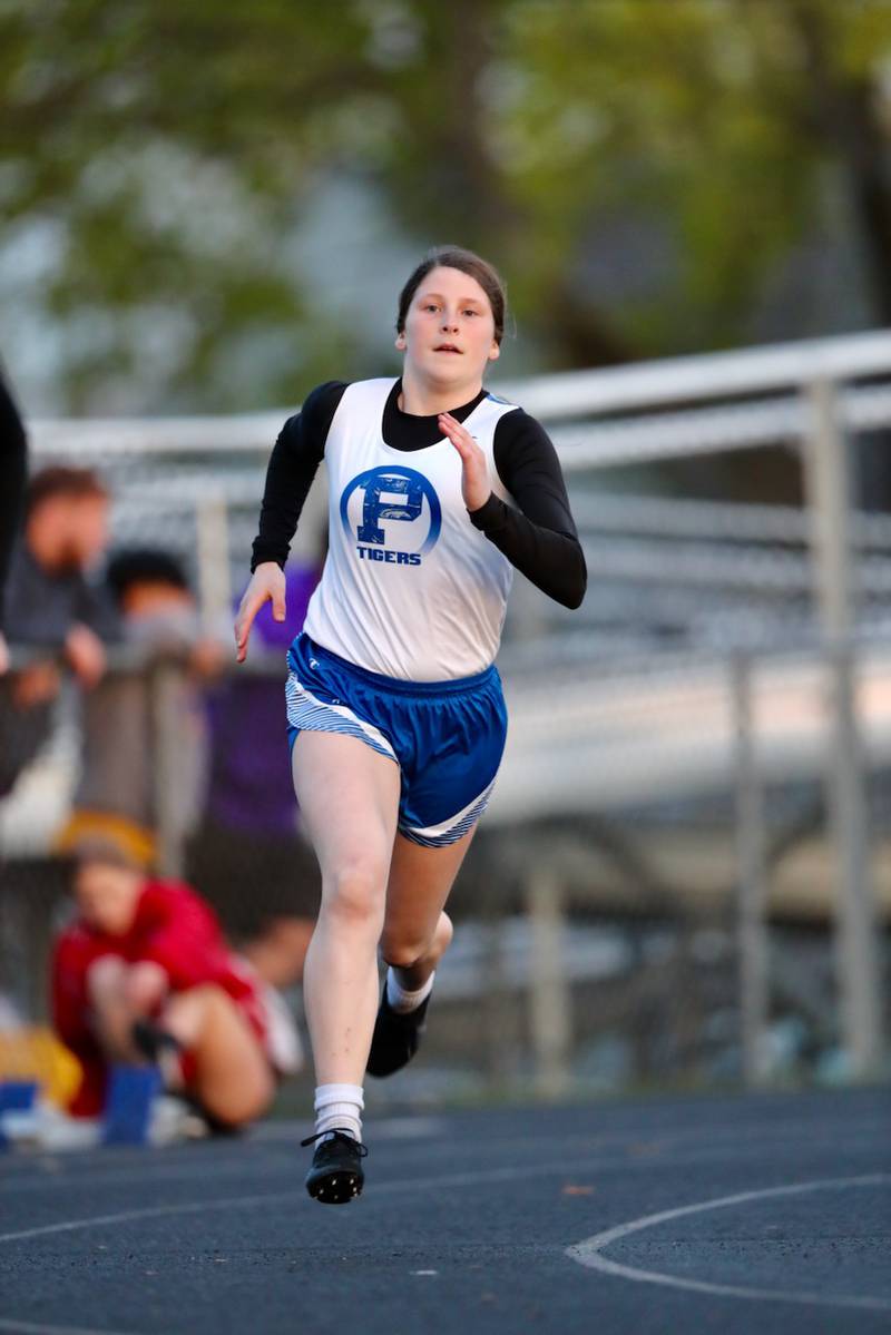 Princeton's Camryn Driscoll runs in Tuesday's Ferris Invite.