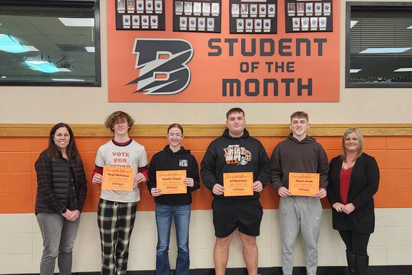 Byron High School’s December Students of the Month named