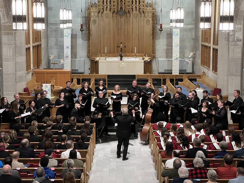 St. Charles Singers will perform April 12 and 13 at Baker Memorial United Methodist Church in downtown St. Charles.
