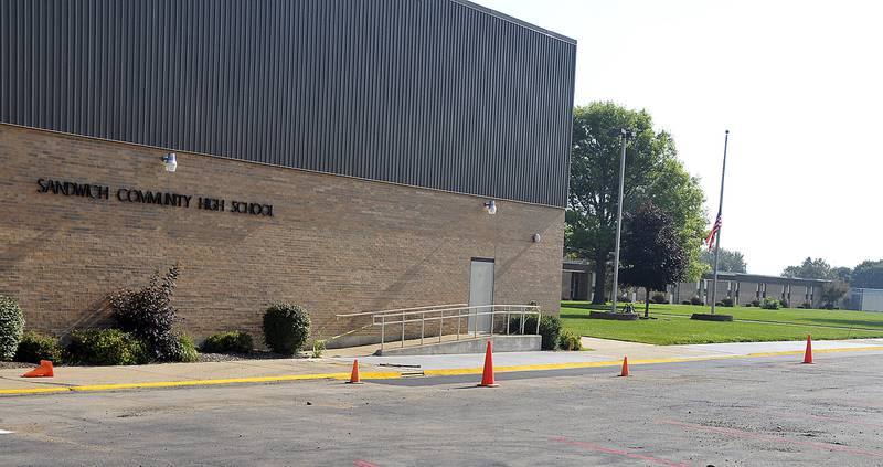 Sandwich High School, 515 Lions Road.