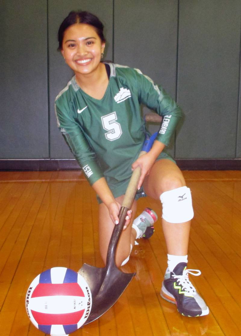 Glenbard West senior libero Demi Carpio is among the biggest defensive contributors in program history, credited with 988 digs, among the Hilltoppers’ top five in career digs.