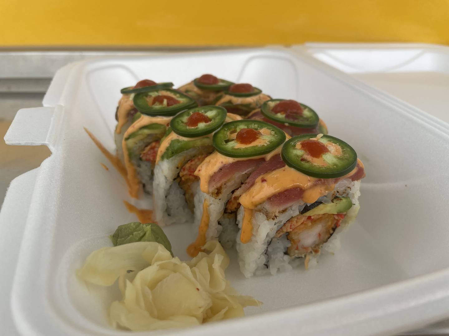 El Senor Roll was prepared by those at Tako Sushi Food Truck and is shown Aug. 6, 2024.