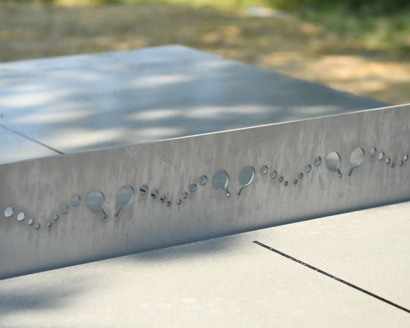 A ping pong table is one of the things that can be found on Saturday Aug. 16, 2025, at the redesigned Prairie Park in Elburn.