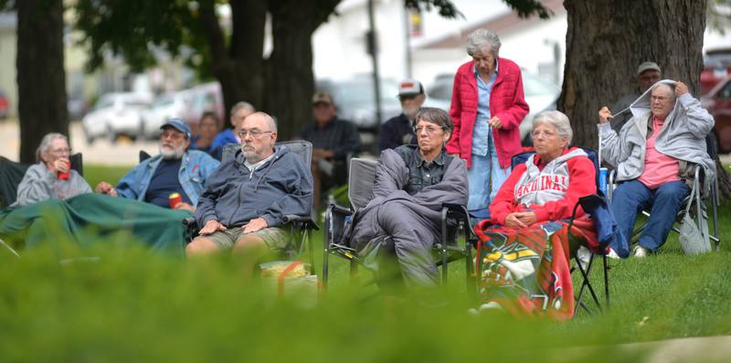 Cooler temps meant blankets and jackets for some members of the crowd who turned out to hear the All-Star Superband on Wednesday, Aug. 27, 2025 at the Jamboree Concert Series in Mt. Morris.