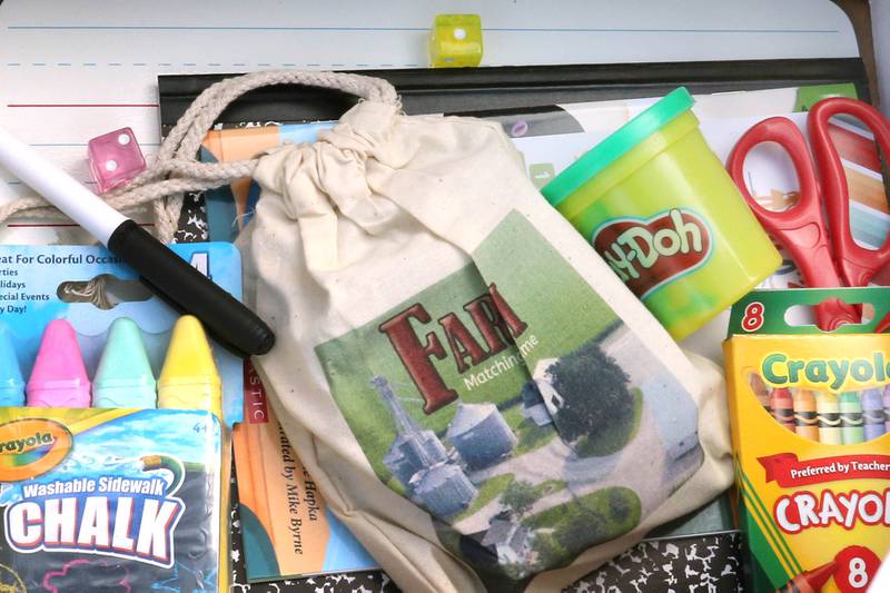 Shaw Local 2020 file photo – Classroom items used by DeKalb County kindergartners provided by School Tool Box.