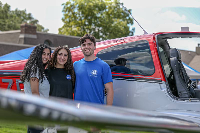 Justin Savedram, Mora Issac, and Helan Morkos at the Brookeridge Airport Fly in.  Sept 10, 2022.