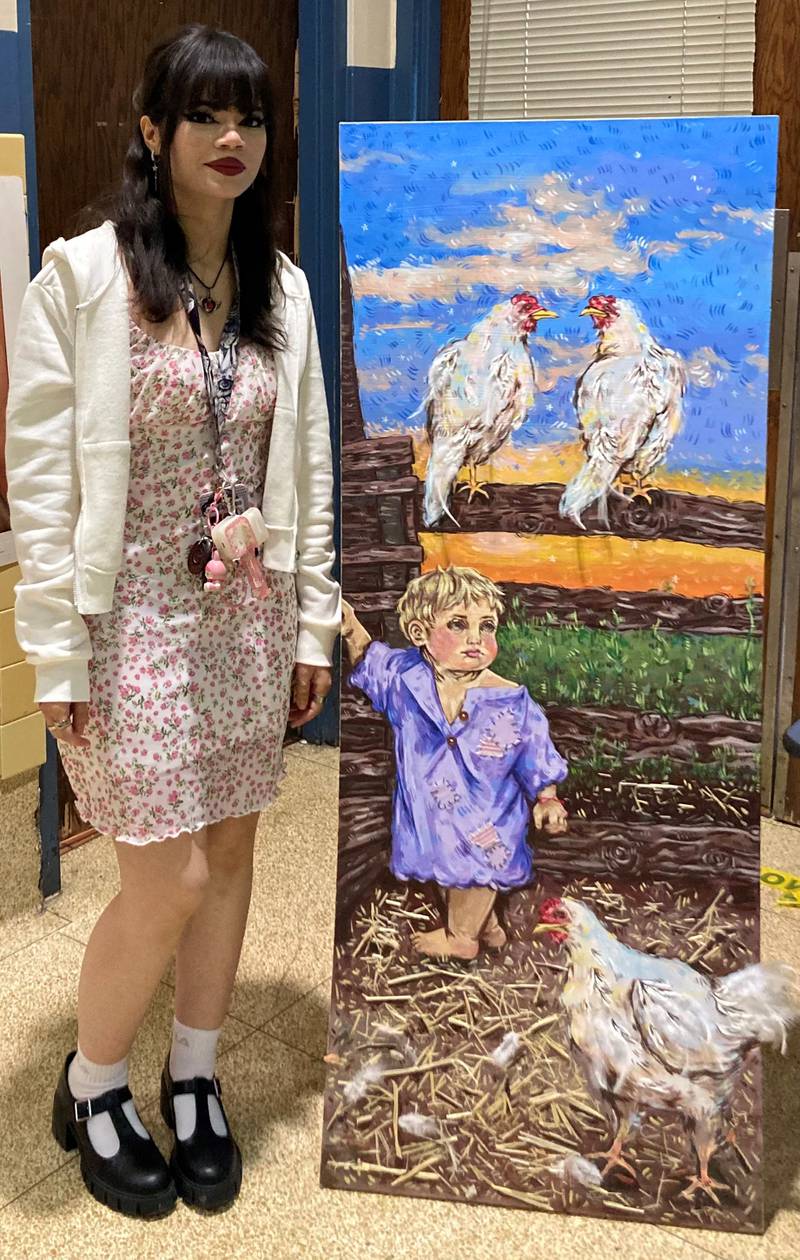 Janet Medina, who graduated in 2023 from Joliet Central, was one of 337 students in the world to earn every point possible on the AP 2-D Art and Design Exam. Medina is currently a student at the School of the Art Institute of Chicago and hopes to be an art curator one day.