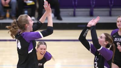 Dixon responds well in 3-set postseason win: Tuesday’s Sauk Valley roundup