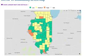 IDPH: Illinois down to 5 counties at ‘high’ COVID-19 risk; 49 at ‘medium’ risk