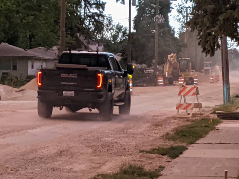 A $3.4 million project to replace and widen a portion of Latham Street in Sandwich continues on schedule.