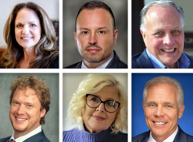 Top from left, Niki Conforti, Rob Cruz and Gary Grasso, and bottom from left, Scott Kaspar, Catherine A. O'Shea and Keith Pekau are the Republicans running in the 6th Congressional District primary in 2022.