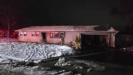 Firefighters battle blaze in Kankakee Township