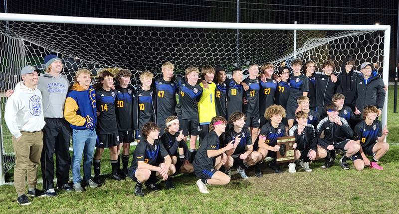 The Somonauk-Leland-Newark co-op boys soccer team won its own Class 1A regional championship with a dominating 7-0 victory over Aurora Central Catholic on Tuesday night.