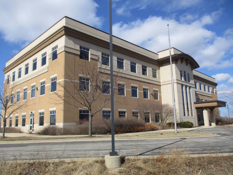 This vacant office building is soon to become the new Yorkville City Hall. It is located at 651 Prairie Point Drive on the city's far northeast side. (Mark Foster -- mfoster@shawmedia.com)