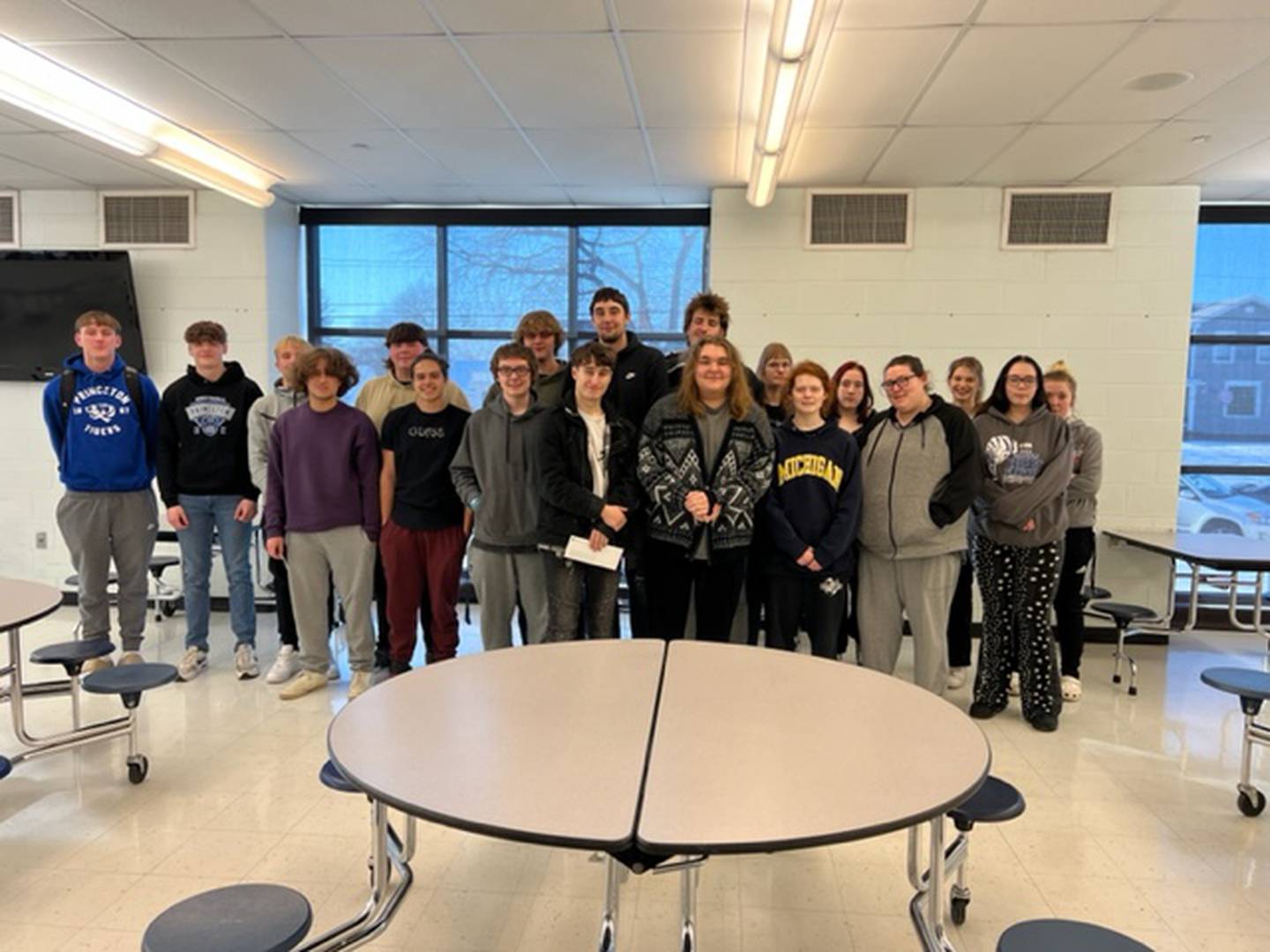 Group photo of the participants in the Marquis Energy Mentor Program from Princeton High School in the Fall of 2023.