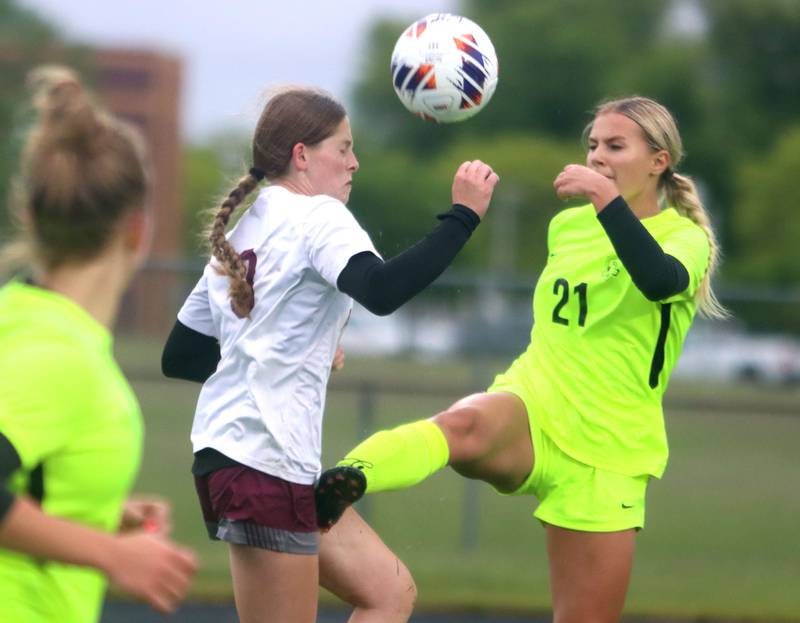 Richmond-Burton’s Blake Frericks in IHSA Class 1A Regional Title Game action soccer at Marengo High School in Marengo on Wednesday, May 21, 2025.
