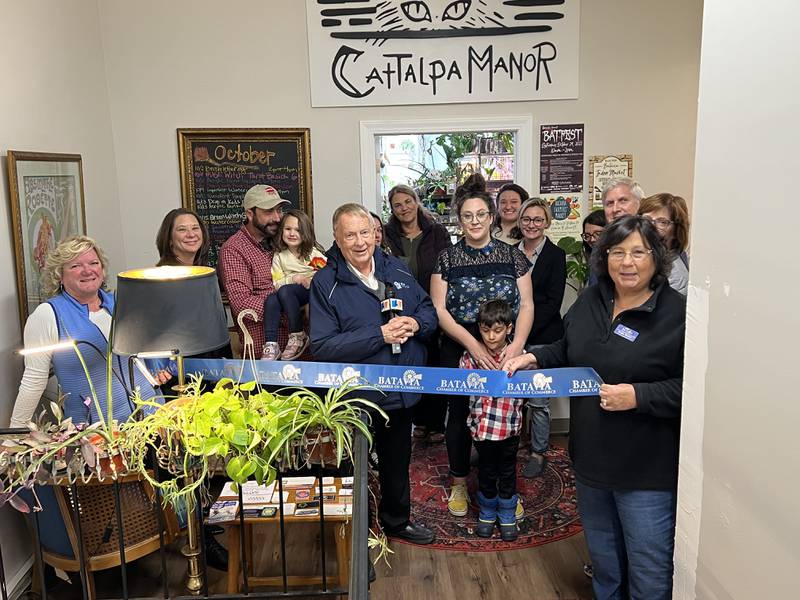 CatTalpa Manor celebrated its new permanent Batavia location, 10 E. Wilson Street, Suite 2, alongside Mayor Jeffrey Shielke, members of the Batavia Chamber of Commerce and City of Batavia officials.