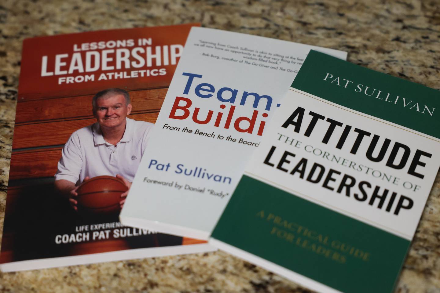Pat Sullivan, retired St. Francis basketball coach, three books since his retirement.