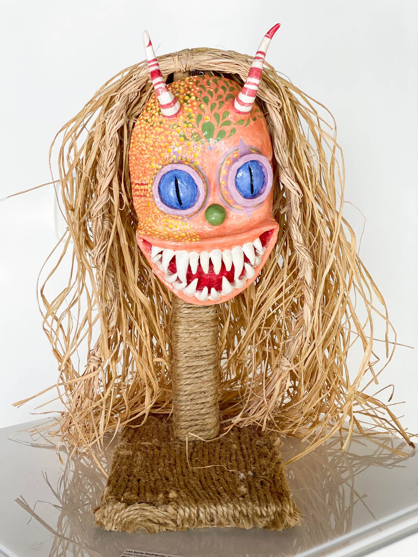 Joliet Central High School student Karla Rodriguez earned Best of Show for her sculpture at the University of St. Francis Art Exhibition & Competition in January 2022.