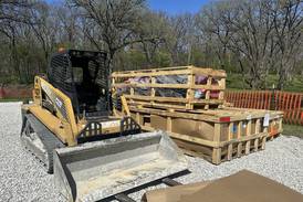 Photos: Logan’s Oasis Playground installation begins at Marilla Park in Streator