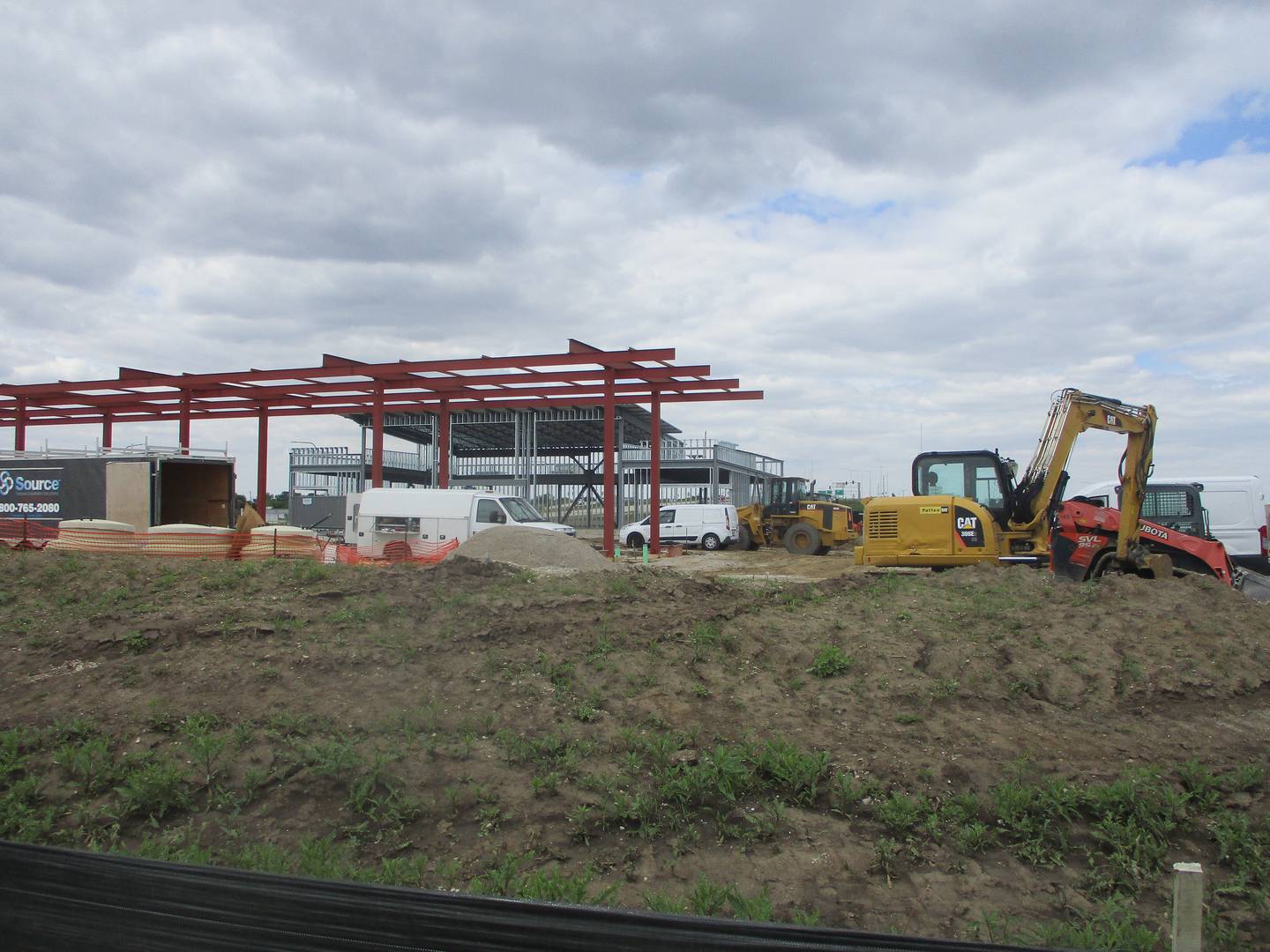 Construction proceeds on a Ricky Rockets Fuel Center at Rock Run Collection in Joliet. May 6, 2026
