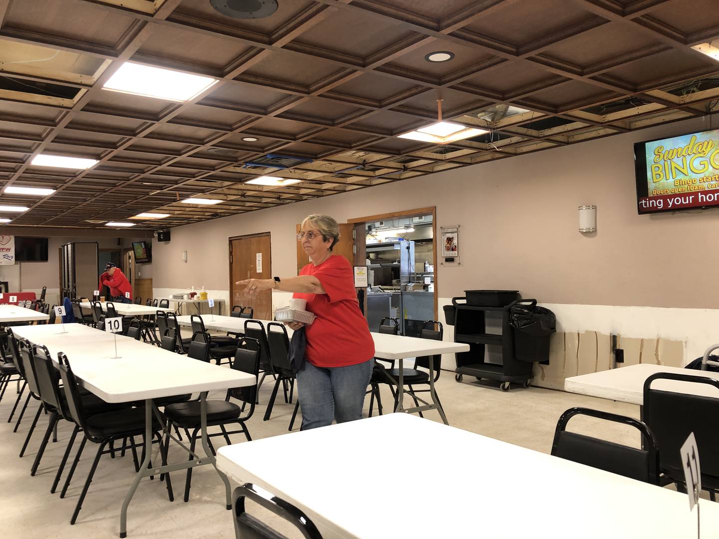 The Normandy Room at the McHenry VFW, seen here on Tuesday, Sept. 9, 2025, is getting a makeover, sprucing it up for weddings and other events.