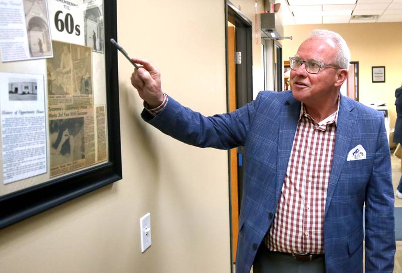 Opportunity House Executive Director Tom Matya talks about the evolution of the rehabilitation center through the years Thursday, Nov. 2, 2023, at the facility in Sycamore. Opportunity House will be celebrating its 60th anniversary Thursday, Nov. 9 at Faranda's Banquets in DeKalb.