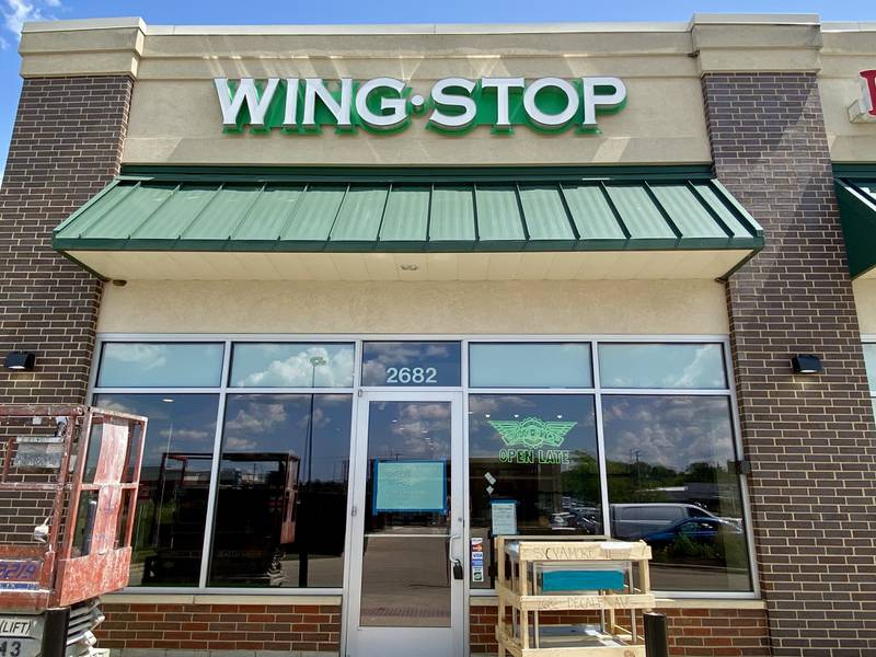 Wingstop, 2682 DeKalb Avenue, Sycamore, shown Monday, Aug. 12, 2024. Workers were out in front of the fast casual chicken joint Monday in preparation for an expected Aug. 19 soft opening.