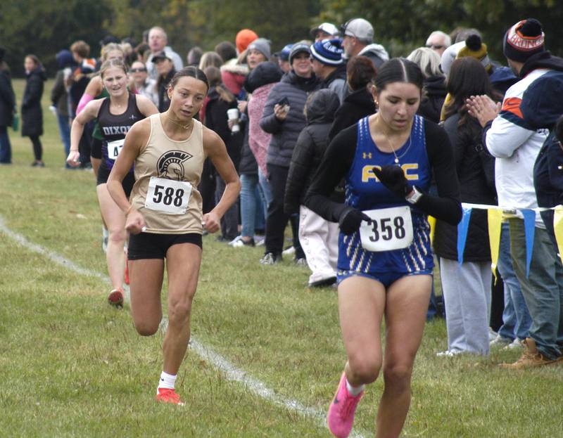 Kamryn Rogers of Dixon finishes in 13th with a time of 20:03.21. Sterling hosted their Cross Country final at Hoover Park on Saturday, October 25, 2025.